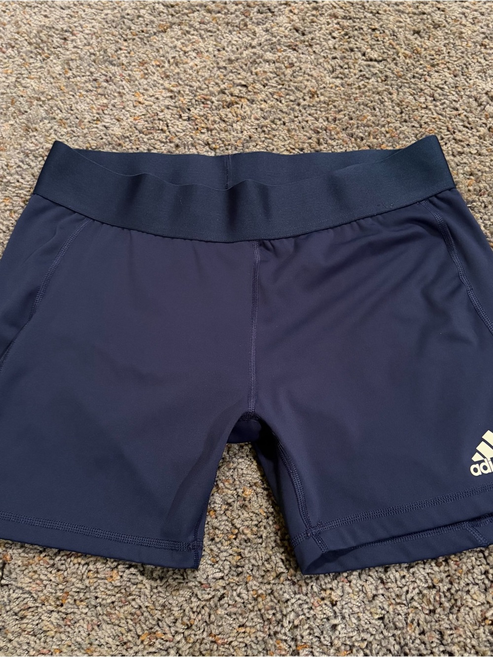 adidas Navy Blue Women's Athletic Shorts